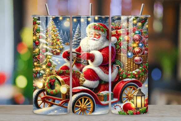 20oz Santa Claus Christmas Tumbler Wrap Review