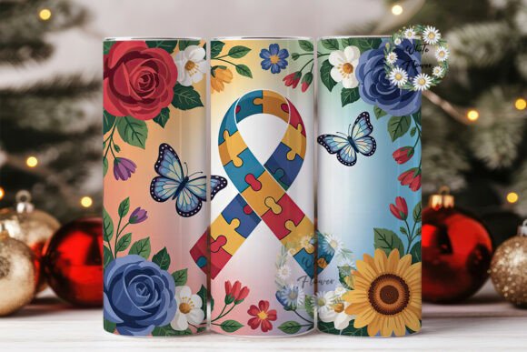 Autism Awareness Floral Tumbler Wrap Review