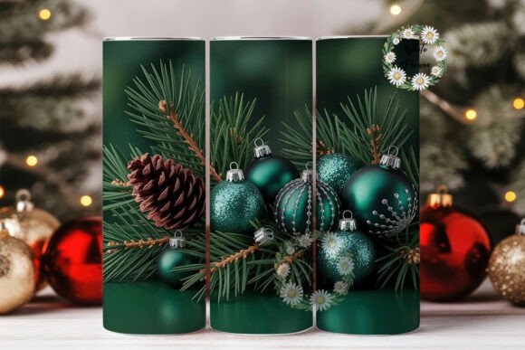 Christmas Pine Ornaments Tumbler Wrap Review
