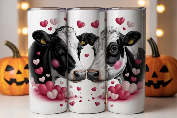Cow Valentine Tumbler Wrap Design Review