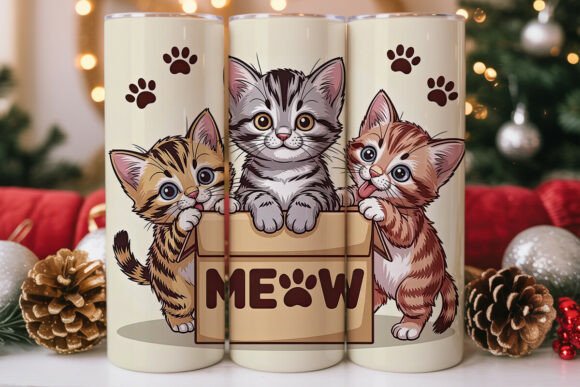 Cute Kittens in Box Tumbler Design Review