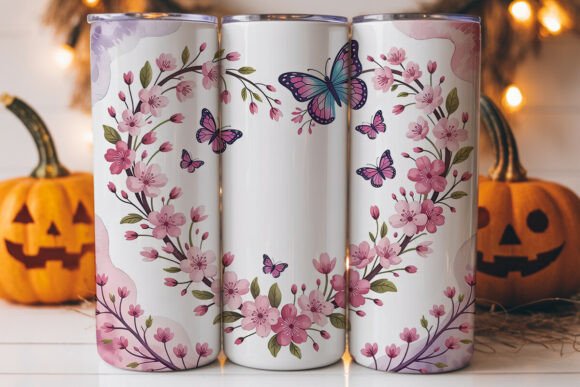 Floral Butterfly Heart Tumbler Wrap Review
