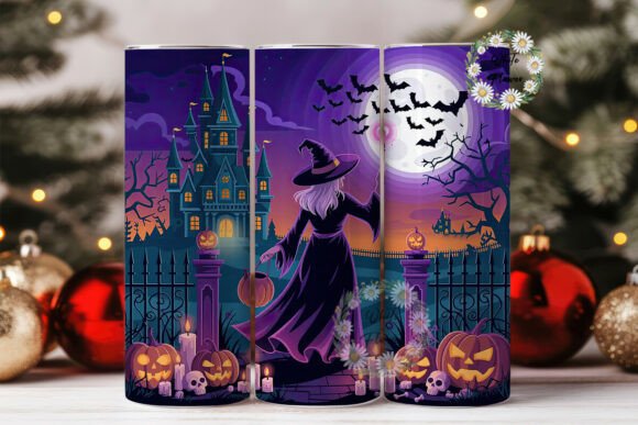 Halloween Witch Castle Tumbler Wrap Review