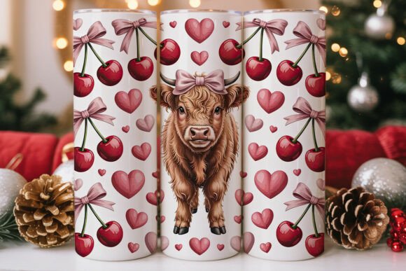 Highland Cow with Cherries Tumbler Wrap Review