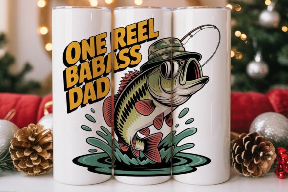 One Reel Badass Dad 20oz Tumbler Design Review