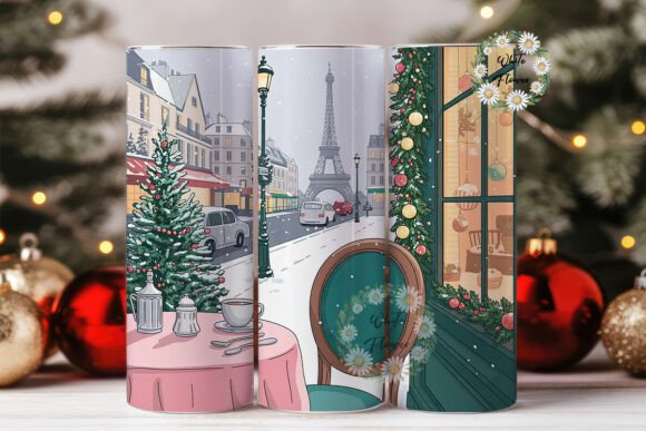 Paris Christmas Cafe Tumbler Wrap Review