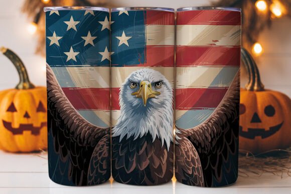 Patriotic Eagle Tumbler Wrap Design Review