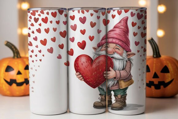 Valentine Gnome Tumbler Wrap Design Review