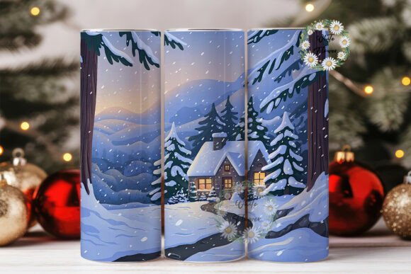 Winter Cottage 20oz Tumbler Wrap Review